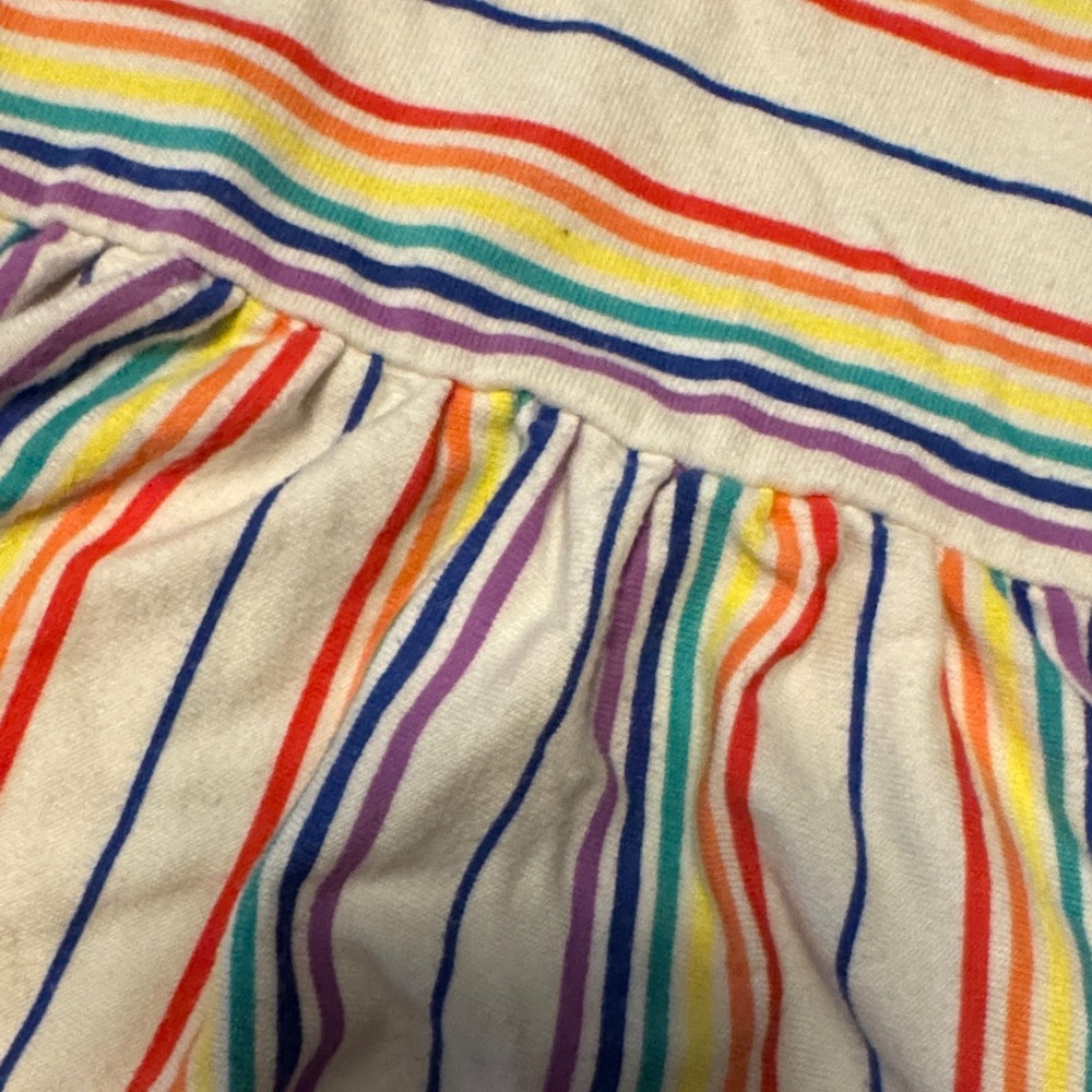 Cat & Jack Rainbow Striped Toddler Dress - Size 5T - Picture 4 of 4
